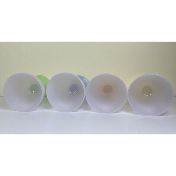 Tupperware Impressions Parfait Dessert Cup Goblet Multicolor Frosted 4093 & 4094 - Picture 2 of 4